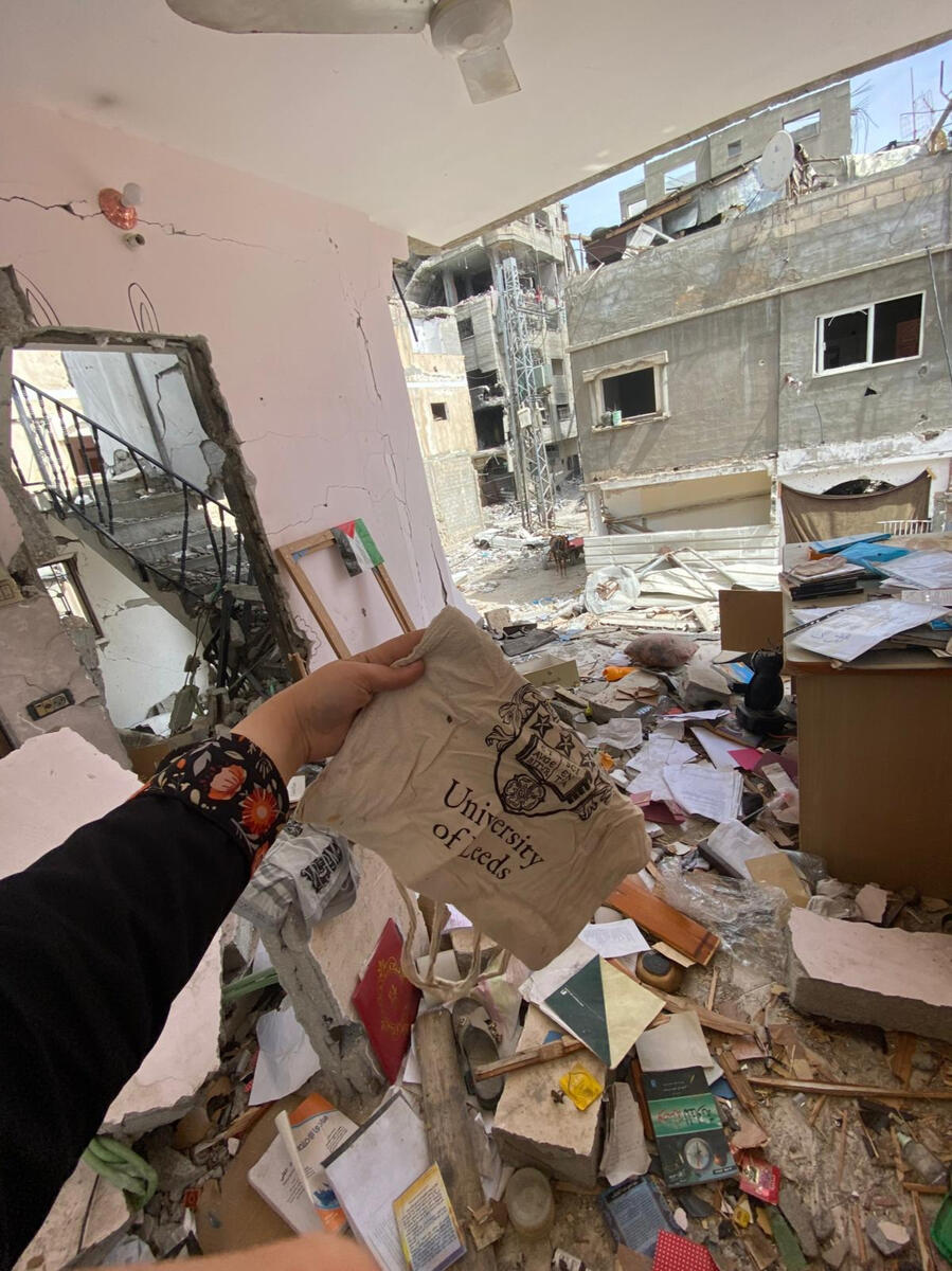 een tas uit haar studententijd